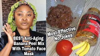 SHE IS 60 BANANA PEELS AND TOMATOES MADE HER LOOK 25😳 | EFFECTIVE ANTI–AGING FACE MASK