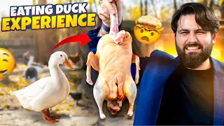 eating Duck for first time. Totally NEW & 🤯 shocking experience.....