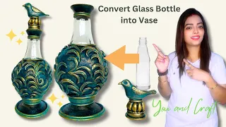 Convert Ordinary Glass Bottle into Amazing Vase