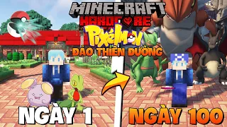 TINNT SINH TỒN 100 NGÀY TRONG MINECRAFT PIXELMON ĐẢO THIÊN ĐƯỜNG !!