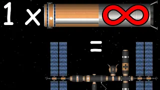 Строим станцию с 1 многоразовой ступенью! | Spaceflight Simulator 1.5.2.5
