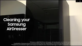 Cleaning your Samsung AirDresser