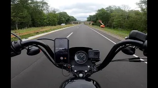 Harley Davidson Iron 1200 Sportster At Highway Speeds