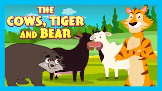 THE COWS, TIGER AND BEAR | TIA AND TOFU STORYTELLING | MORAL STORIES FOR KIDS | KIDS HUT