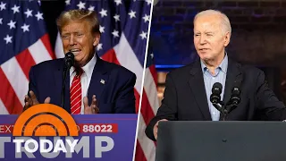 Trump mocks Biden’s stutter in first rally as presumptive nominee