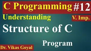 #12 Structure of a C Program (with Notes) | C Language | C Programming