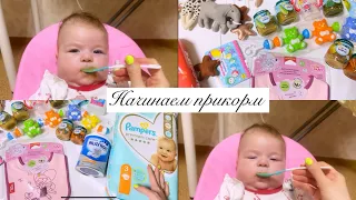 Подарочки на день рождения Милаши ☺️ начинаем прикорм 😍