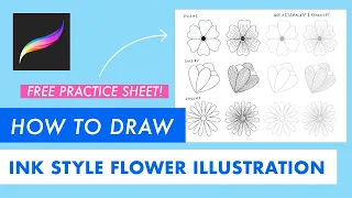 Mini-Tutorial: How to Draw Flower Illustrations in Procreate (for beginners!)