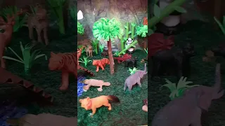 JUNGLE 🐃🦍🐒🐍 #ecosystem #science #diorama #fypシ