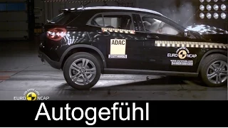 Mercedes Benz GLA crash test Euro NCAP and Collision Prevention Assist Plus