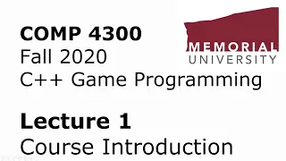 COMP4300 - Game Programming - Lecture 01 - Course Syllabus + Intro to ECS