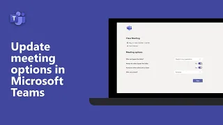 How to update Meeting Options in Microsoft Teams directly from the meeting participants panel!