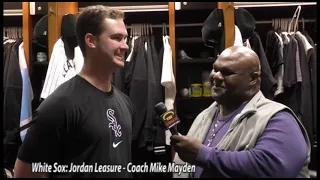 Chicago White Sox Jordan Leasure & Coach Mike Mayden