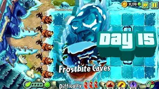 Plants VS Zombies 2: Frostbite Caves Day 15 Best Strategy