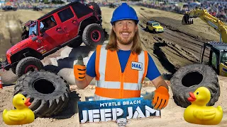 Jeep Jam with Handyman Hal | JEEP Mud Pit and Rides | Vehicles for Kids
