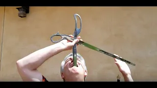 Swallowing Giant Scissors UNBELIEVABLE!!!