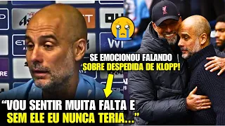 🚨 EITA! GUARDIOLA NÃO AGUENTOU e FOI AS LÁGRIMAS ao FALAR SOBRE DESPEDIDA DE KLOPP!