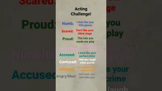 Acting challenge! #foryou #acting #challenge #actingchallenge #fyp #lookwhatyoumademedo #shorts