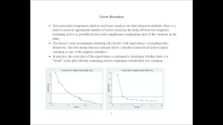 Principal Component Analysis and Factor Analysis