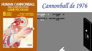 El juego de Cannonball (Atari) 1976