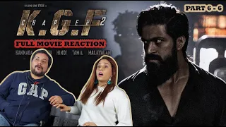 KGF Chapter 2 Full movie reaction | Part 6-6 | Yash | Sanjay Dutt | Raveena | Srinidhi | Vijay