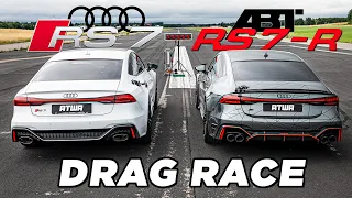 ABT Audi RS7-R vs. Audi RS7 | DRAG RACE | Daniel Abt