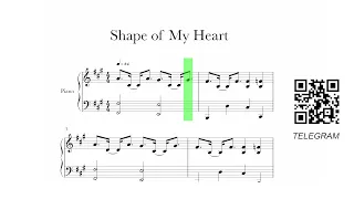 Sting - Shape of My Heart Sheet Music