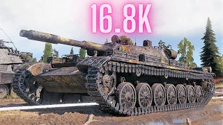 T-100 LT  16.8K Spot + Damage  World of Tanks Replays 4K