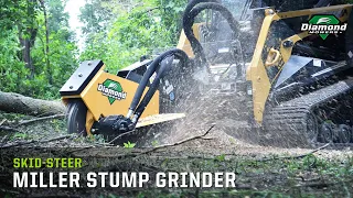 Skid-Steer Miller Stump Grinder - Diamond Mowers