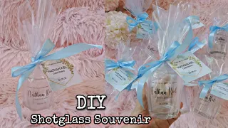 Shot Glass Souvenir for Christening |  Quick and Easy Handmade ( for Birthday and Wedding)