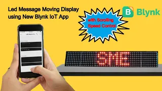 Creating an IoT LED Message Display using Blynk's Latest App and UART LED Matrix by SUNROM