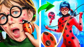 Fui Adotada pela Ladybug! Como se Tornar Miraculous Ladybug!