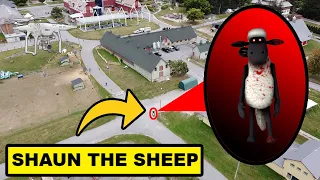 DRONE CATCHES CURSED SHAUN THE SHEEP AT HAUNTED FARM! | SHAUN THE SHEEP CAUGHT ON DRONE!