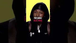 Rappers real voice vs their rapping voice pt.3 🗣🎶 #rap #popsmoke #shorts