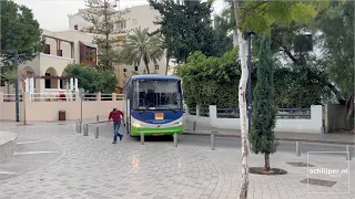 Bus stuck at Bialik Square, Tel Aviv