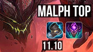 MALPHITE vs SION (TOP) | 5/1/4, 400+ games | EUW Master | v11.10