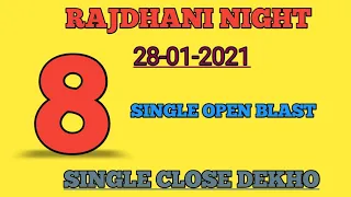 Rajdhani night 28/01/2021 single Jodi trick don't miss second touch line ( #bgsattamatka ) 2021
