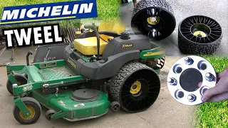 John Deere 757 ZTrak Michelin Tweel Install Airless Tires