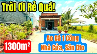 Giá Phải Nói Quá Rẻ Cho 1.3 Công Có Nhà Cửa, Ao Cá tại khu dân cư Thanh Điền Gần TP Tây Ninh