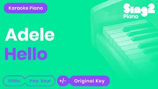 Adele - Hello (Piano Karaoke)