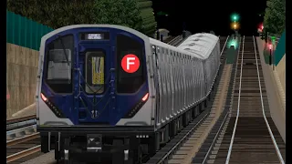 OpenBVE: NYC Subway R211A F Train from 179th Street to Coney Island via Brighton Express