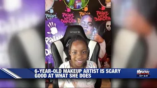 6-year-old makeup artist is 'scary' good at what she does