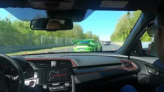 Honda Civic Type R vs. Porsche 997 GT3 RS vs. Cayman 718 GT4 - Nürburgring Nordschleife 30.05.2021