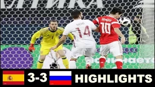 Russia vs Spain 3-3  & Extended Highlights - Friendly 14/11/2017