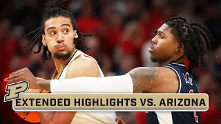 Arizona at Purdue | Extended Highlights | Big Ten Men's Basketball | Dec. 16, 2023