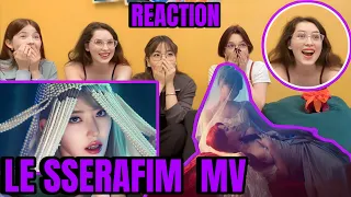 LE SSERAFIM (르세라핌) 'EASY' OFFICIAL MV REACTION | BLISSWEET cdt from RUSSIA