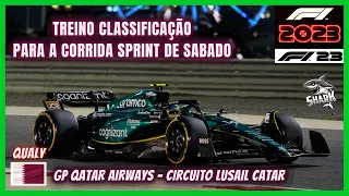 F1 23 TREINO CLASSIFICAÇÃO PARA CORRIDA SPRINT GP QATAR LUSAIL AO VIVO BAND BANDSPORTS F1 2023 CATAR