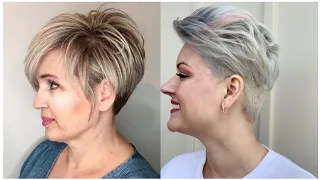 Best pixie cuts over 60  | boycut hair style | short layered Bob -Pixie Haircut 2024/ hair cutting