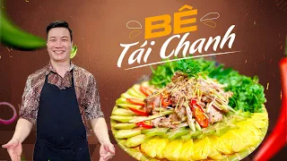 Bí kíp làm BÊ TÁI CHANH giữ thịt mềm - bì giòn chấm tương gừng ngon khó cưỡng | Cùng Cháu Vào Bếp