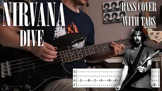 Nirvana - Dive - Bass cover with tabs